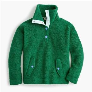 J Crew snap collar Polartec fleece pullover